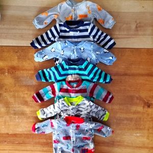 Newborn fleece boys onsies